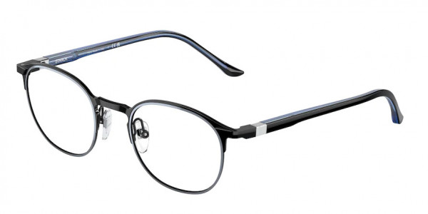 Starck Eyes SH2074 Eyeglasses, 0003 MATTE BLACK / RHUTENIUM (BLACK)