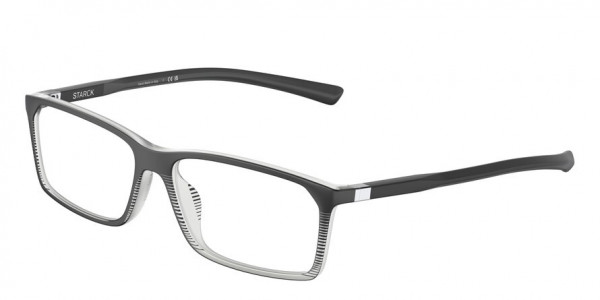 Starck Eyes SH3084 Eyeglasses, 0004 CRYSTAL BLACK (BLACK)