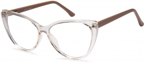 4U UP 316 Eyeglasses, Clear Tan