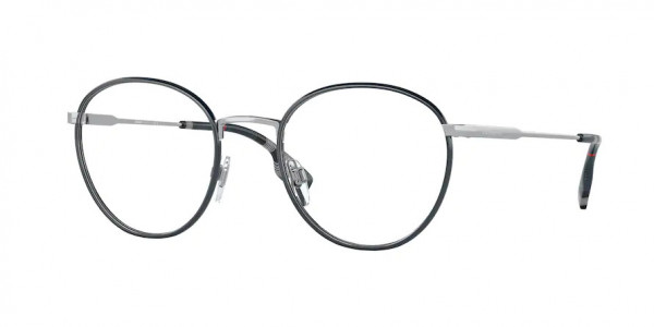 Burberry BE1373 HUGO Eyeglasses, 1005 HUGO SILVER/BLUE (SILVER)