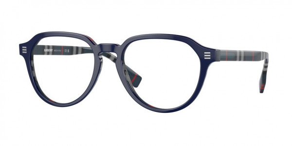 Burberry BE2368 ARCHIE Eyeglasses, 3956 ARCHIE TOP BLUE ON NAVY CHECK (BLUE)