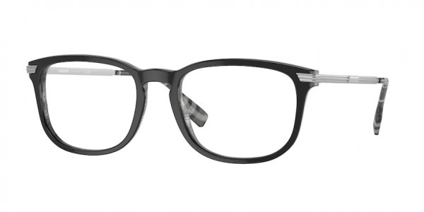 Burberry BE2369 CEDRIC Eyeglasses, 3829 CEDRIC TOP BLACK ON CHARCOAL C (BLACK)