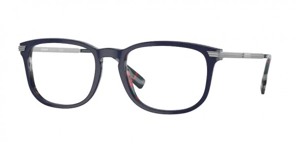 Burberry BE2369 CEDRIC Eyeglasses, 3956 CEDRIC TOP BLUE ON NAVY CHECK (BLUE)