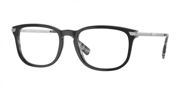 Burberry BE2369F CEDRIC Eyeglasses, 3829 CEDRIC TOP BLACK ON CHARCOAL C (BLACK)