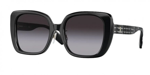 Burberry BE4371F HELENA Sunglasses, 30018G HELENA BLACK GREY GRADIENT (BLACK)