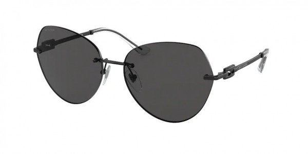 Bvlgari BV6183 Sunglasses, 202387 BLACK DARK GREY (BLACK)