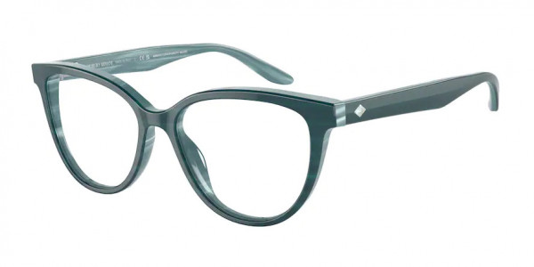 Giorgio Armani AR7228U Eyeglasses, 5970 BILAYER MARBLE PETROLEUM (GREEN)
