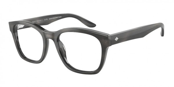 Giorgio Armani AR7229 Eyeglasses, 5964 STRIPED GREY (GREY)