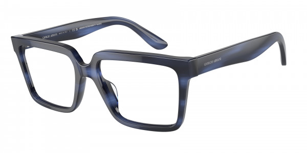Giorgio Armani AR7230U Eyeglasses, 5901 STRIPED BLUE (BLUE)