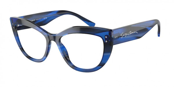 Giorgio Armani AR7231 Eyeglasses, 5953 STRIPED BLUE (BLUE)