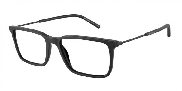 Giorgio Armani AR7233F Eyeglasses, 5042 MATTE BLACK (BLACK)