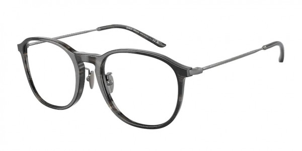 Giorgio Armani AR7235 Eyeglasses, 5407 STRIPED GREY (GREY)