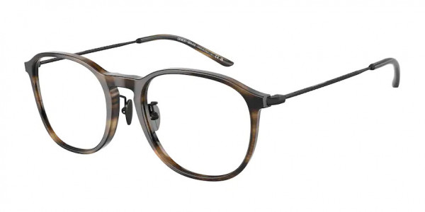 Giorgio Armani AR7235 Eyeglasses, 5409 STRIPED BROWN (TORTOISE)
