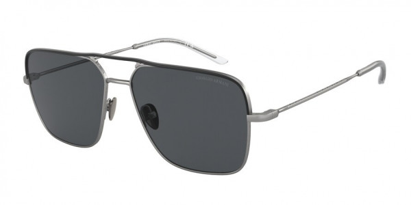 Giorgio Armani AR6142 Sunglasses, 300387 MATTE GUNMETAL DARK GREY (GREY)