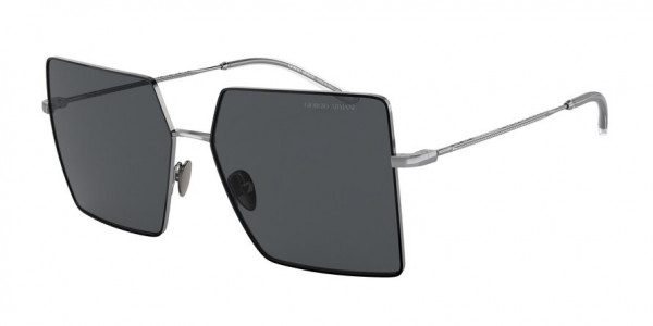 Giorgio Armani AR6143 Sunglasses, 301087 GUNMETAL/BLACK DARK GREY (GREY)