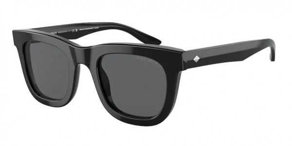 Giorgio Armani AR8171 Sunglasses, 5875B1 BLACK DARK GREY (BLACK)