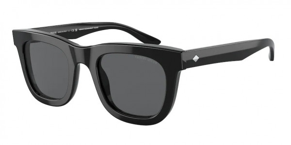 Giorgio Armani AR8171F Sunglasses, 5875B1 BLACK DARK GREY (BLACK)