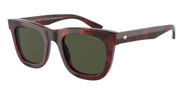 Giorgio Armani AR8171F Sunglasses, 596231 RED HAVANA GREEN (TORTOISE)