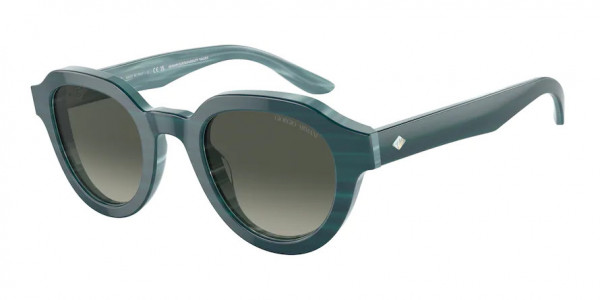 Giorgio Armani AR8172U Sunglasses, 597071 BILAYER MARBLE PETROLEUM GRADI (GREEN)