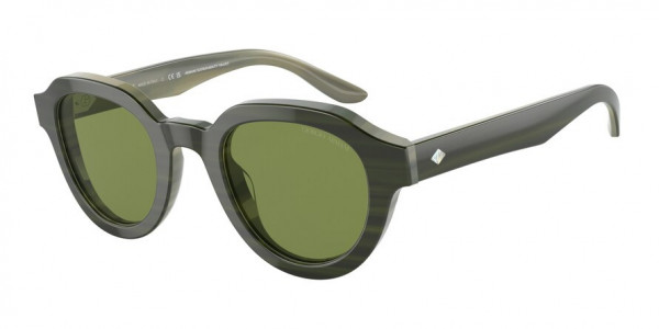 Giorgio Armani AR8172U Sunglasses, 59714E BILAYER MARBLE GREEN GREEN (GREEN)