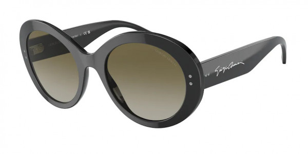 Giorgio Armani AR8174 Sunglasses, 50018E BLACK GREEN GRADIENT (BLACK)