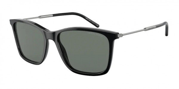 Giorgio Armani AR8176 Sunglasses, 501787 BLACK GREY (BLACK)