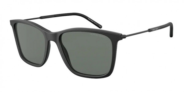 Giorgio Armani AR8176 Sunglasses, 504211 MATTE BLACK GREY (BLACK)