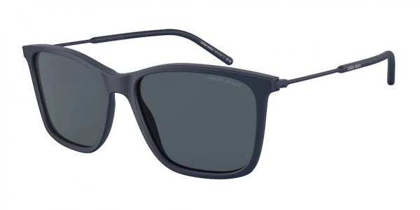 Giorgio Armani AR8176 Sunglasses, 554387 MATTE BLUE DARK GREY (BLUE)