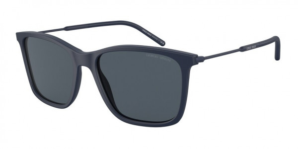 Giorgio Armani AR8176F Sunglasses, 554387 MATTE BLUE DARK GREY (BLUE)