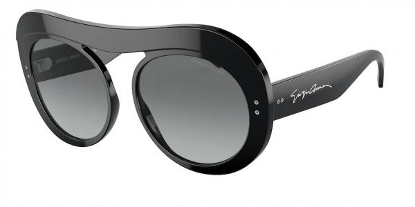 Giorgio Armani AR8178 Sunglasses, 500111 BLACK GRADIENT GREY (BLACK)