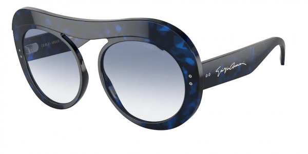 Giorgio Armani AR8178 Sunglasses, 596819 BLUE TORTOISE CLEAR GRADIENT L (BLUE)