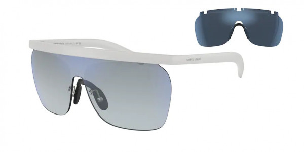 Giorgio Armani AR8169 Sunglasses, 5344D6 RUBBER WHITE (WHITE)