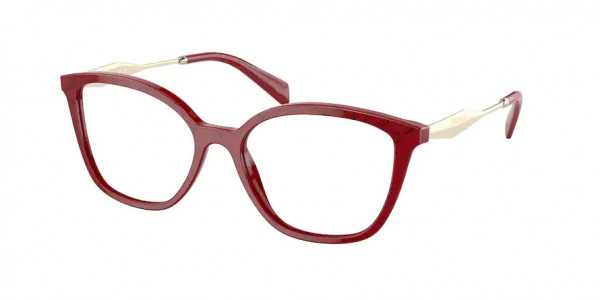 Prada PR 02ZV Eyeglasses, 15D1O1 ETRUSCAN MARBLE (RED)