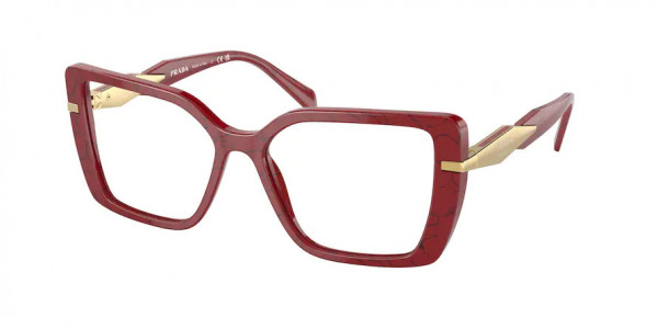 Prada PR 03ZV Eyeglasses, 15D1O1 ETRUSCAN MARBLE (RED)