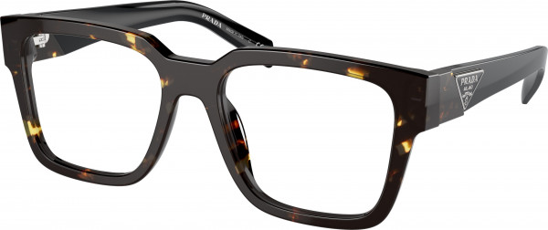 Prada PR 08ZV Eyeglasses, 16R1O1 TORTOISE BLACK MALT (BROWN)