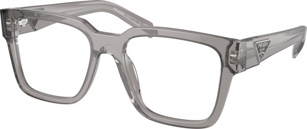 Prada PR 08ZV Eyeglasses, 18S1O1 TRANSPARENT ASPHALT (GREY)
