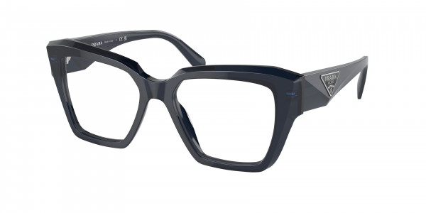 Prada PR 09ZV Eyeglasses, 08Q1O1 BLUE TRANSPARENT (BLUE)