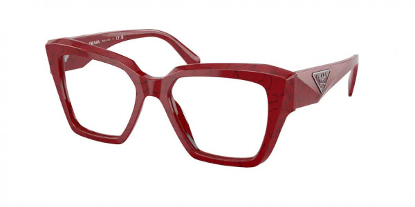 Prada PR 09ZV Eyeglasses, 15D1O1 ETRUSCAN MARBLE (RED)