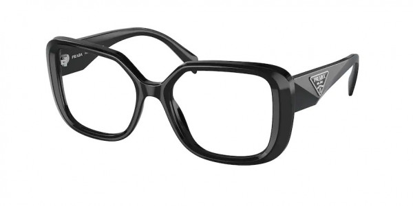 Prada PR 10ZV Eyeglasses, 1AB1O1 BLACK