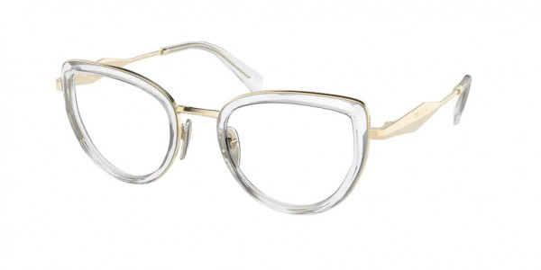 Prada PR 54ZV Eyeglasses, 2AZ1O1 CRYSTAL (WHITE)