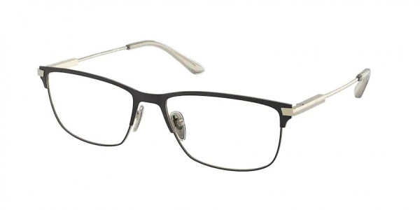 Prada PR 55ZV Eyeglasses, 1BO1O1 MATTE BLACK (BLACK)