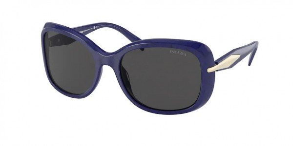 Prada PR 04ZS Sunglasses, 18D5S0 BALTIC MARBLE DARK GREY (BLUE)