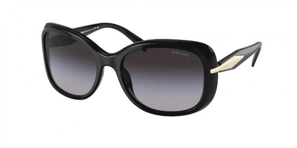 Prada PR 04ZS Sunglasses, 1AB09S BLACK GREY GRADIENT (BLACK)