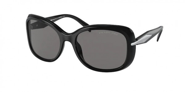 Prada PR 04ZS Sunglasses, 1AB5Z1 BLACK POLAR DARK GREY (BLACK)