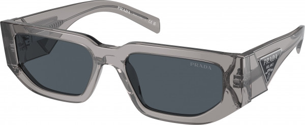 Prada PR 09ZSF Sunglasses, 18S09T TRANSPARENT ASPHALT DARK GREY (GREY)