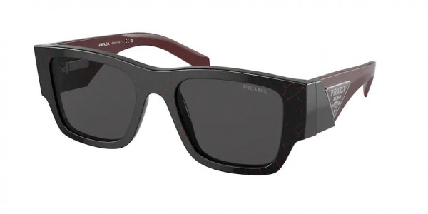 Prada PR 10ZS Sunglasses, 11F5S0 BLACK ETRUSCAN MARBLE DARK GRE (BLACK)