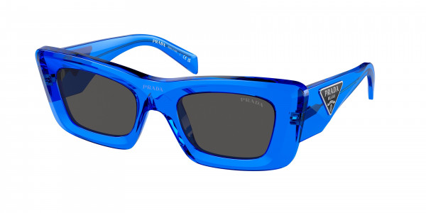 Prada PR 13ZS Sunglasses, 18M5S0 CRYSTAL ELECTRIC BLUE DARK GRE (BLUE)