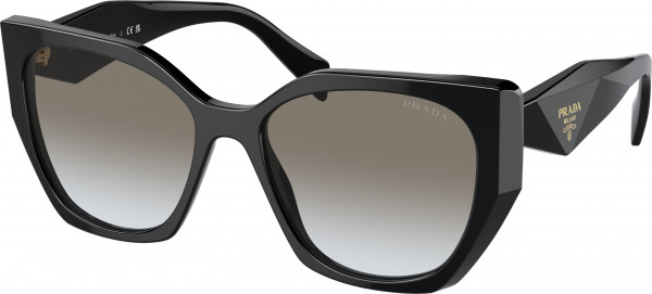 Prada PR 19ZS Sunglasses, 1AB0A7 BLACK GREY GRADIENT (BLACK)