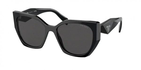 Prada PR 19ZS Sunglasses, 1AB5S0 BLACK DARK GREY (BLACK)