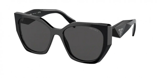 Prada PR 19ZSF Sunglasses, 1AB5S0 BLACK DARK GREY (BLACK)